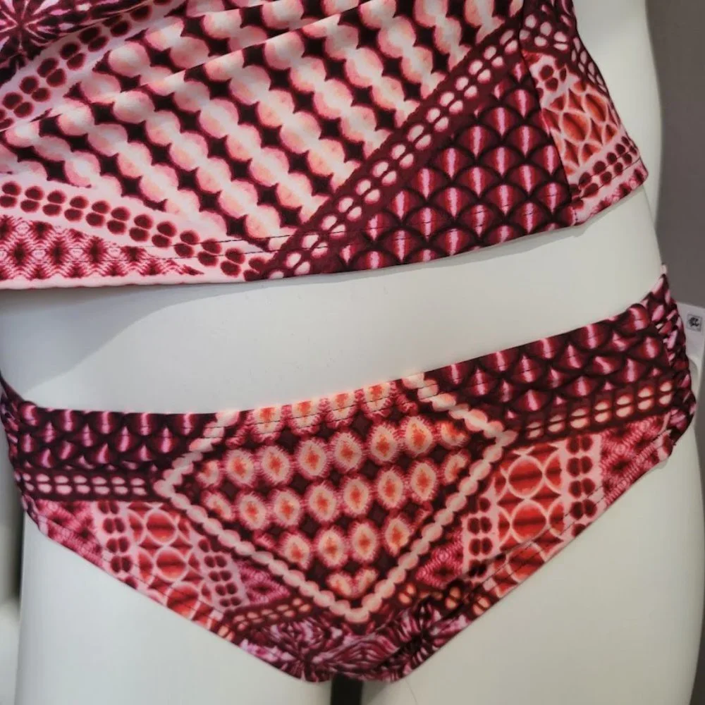 Kenneth Cole Hidden Paradise Push-Up Tummy-Control Tankini Top & Bottom …